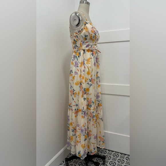 Patrons of Peace Floral Maxi Dress Corset Spaghetti Straps Size M Cottagecore - Picture 2 of 8